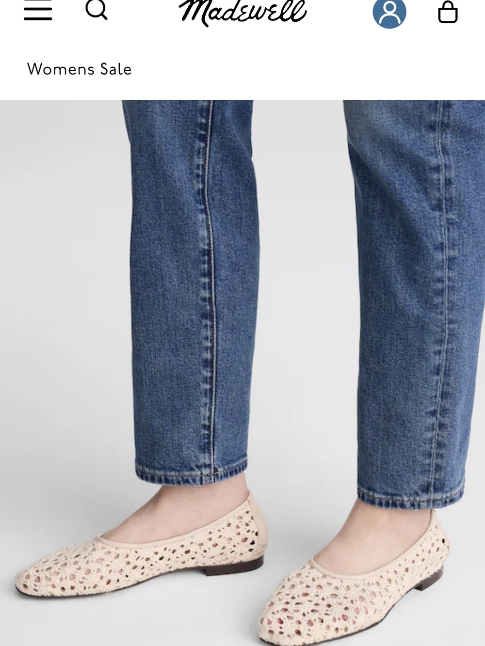 Madewell Crochet Mylie Flat